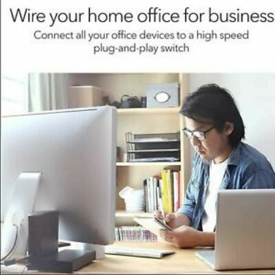 8Port Gigabit Ethernet 10/100/1000Mbps Switch Lan Hub Adapter for Router & Modem