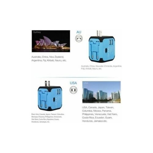 Travel Adapter Universal Power Adapter Worldwide All-One 4 USB For US/EU/AU/UK