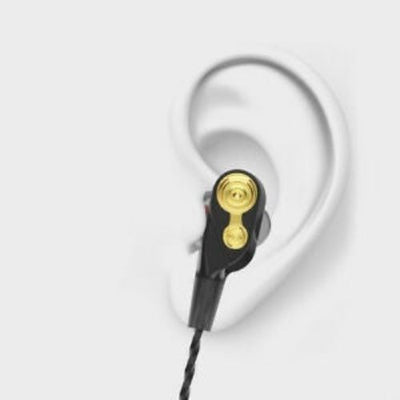 Double Unit Drive In Ear Earphone HiFi Quality Sound Headphone Earbud
