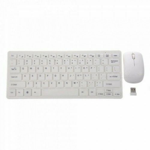 Keyboard&Mouse Combo Wireless 2.4Ghz Optical Mouse USB Receiver For Pc Laptop