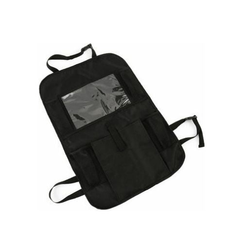 Foldable Car Back Seat Organizer Leather Storage Bag Table Tray Cup Holder iPad
