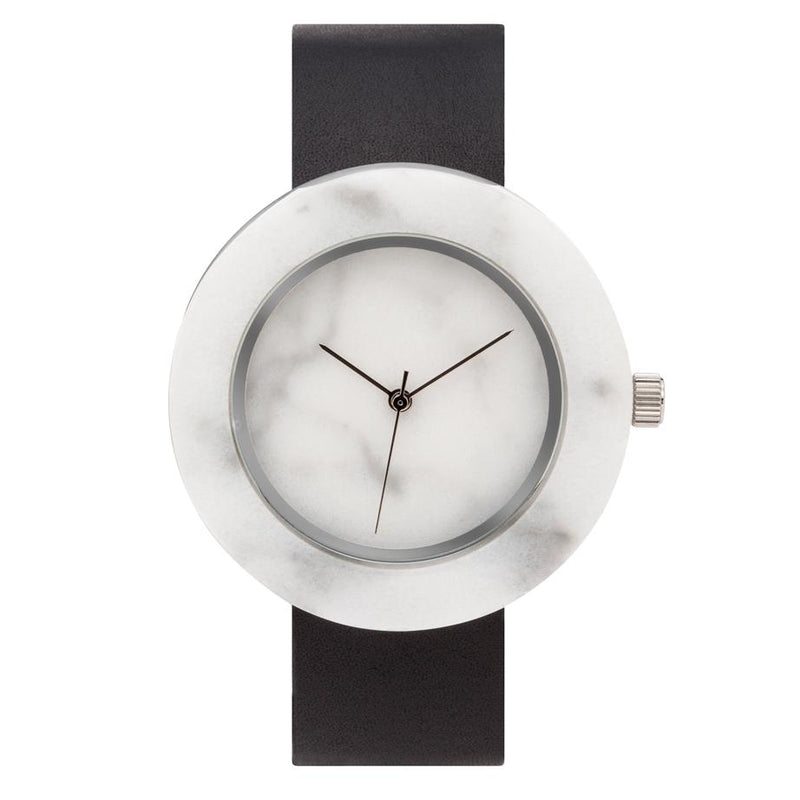 White Marble Circle Mason Watch