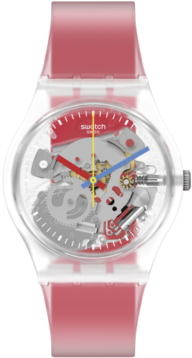 Swatch Clearly Red Striped