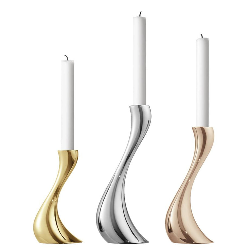 Cobra Mixed Metal Candleholders Set