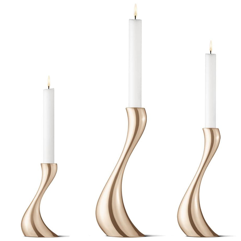 Cobra Candlesticks | Rose Gold