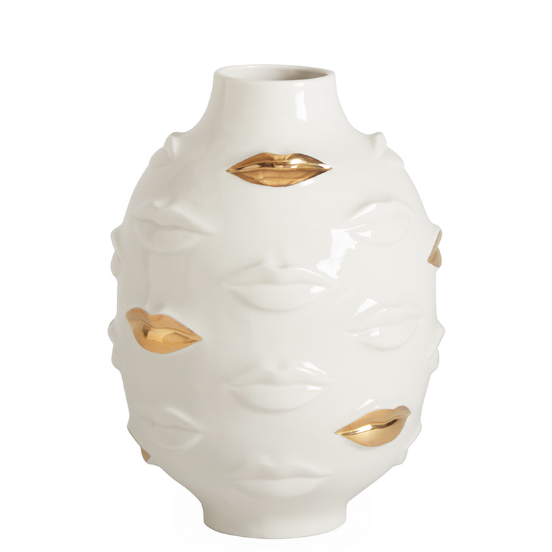 Gilded Gala Round Vase