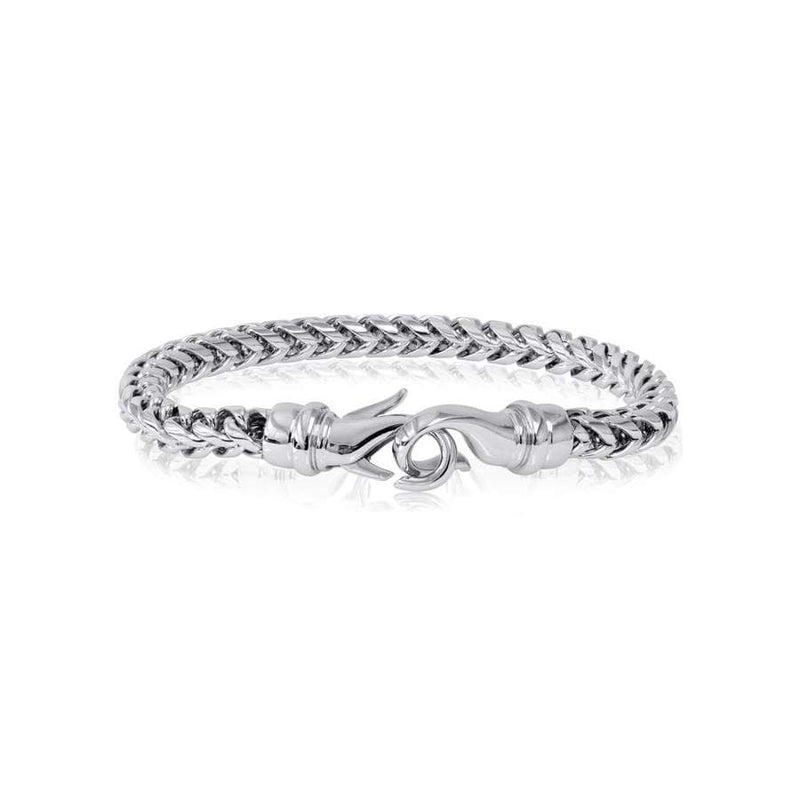 Italgem Steel 6MM Round Franco Bracelet