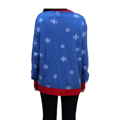 Women's Santa Peeing on Melting Snowman Ugly Christmas Sweater