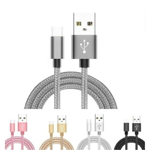 Braided Micro USB Charger Charging Cable for Samsung S7 / Edge S5 6 J3 LG G4 PS4