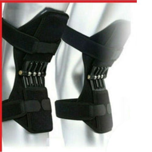 Knee Joint Support Brace Lift Booster Leg Pad Sport Spring Force Pain Relief