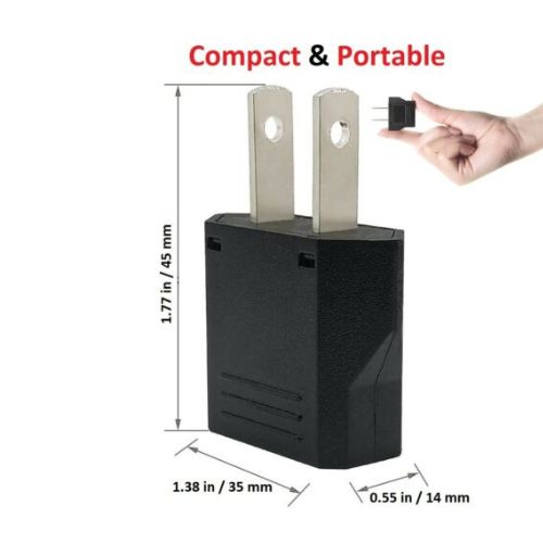 Type C EU to US & Canada Travel Adapter Plug Universal Power Converter