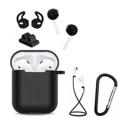 For Apple AirPods 6 in 1 Accessories Air Pod Kit Silicone Cover AirPod Case
