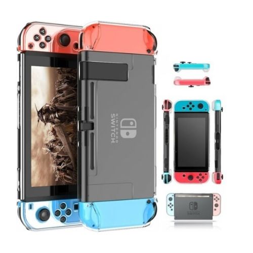 Nintendo Switch Case - Clear Protective Hard Shell Slim Dockable Joy-Con Cover