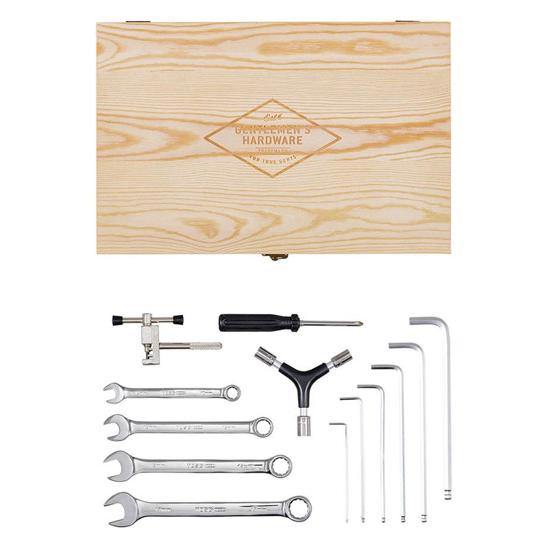 Bicycle Repair Kit with Wooden Box