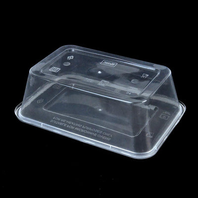 200 Pcs 1000ml Take Away Food Platstic Containers Boxes Base and Lids Bulk Pack