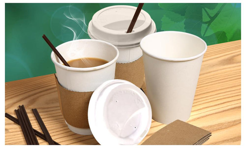 440 Pcs 12oz Disposable Takeaway Coffee Paper Cups Triple Wall Take Away w Lids