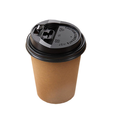 100 Pcs 20oz Disposable Takeaway Coffee Paper Cups Triple Wall Take Away Lids