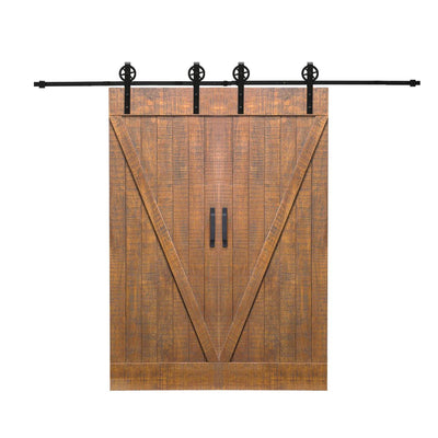 3M Antique Classic Style Single Sliding Barn Door Hardware Track Roller Kit