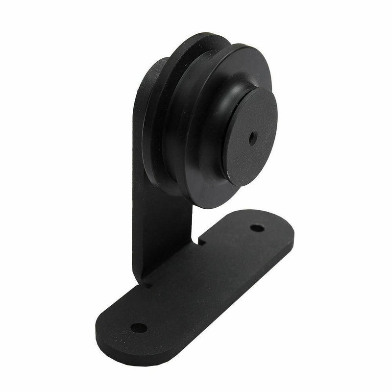 2.44M Antique Classic Style Single Sliding Barn Door Hardware Track Roller Kit