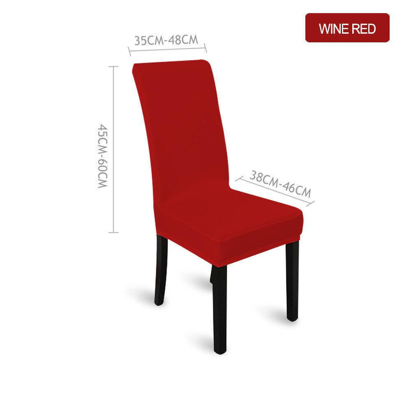 1x Stretch Elastic Chair Covers Dining Room Wedding Banquet Washable Grey