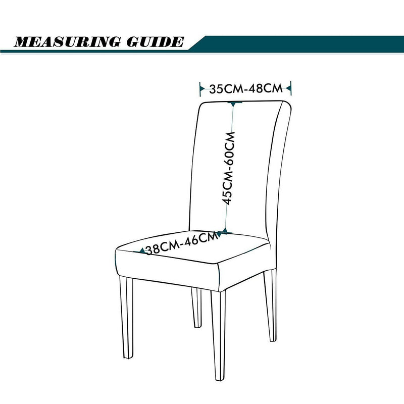 1x Stretch Elastic Chair Covers Dining Room Wedding Banquet Washable Black