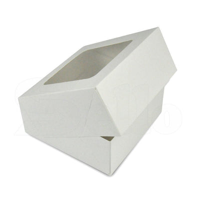 100 Pcs 6 Holes Cupcake Boxess Cupe Cake Box Window Face Cover and Inserts
