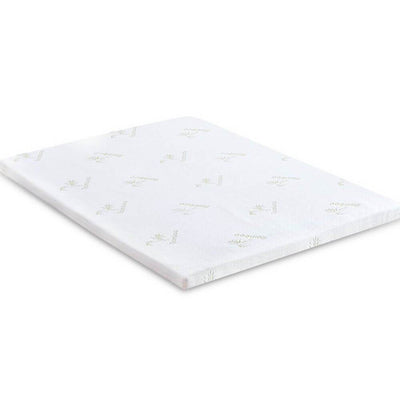 DreamZ 8cm Thickness Cool Gel Memory Foam Mattress Topper Bamboo Fabric Double