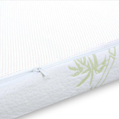 DreamZ 8cm Thickness Cool Gel Memory Foam Mattress Topper Bamboo Fabric Double