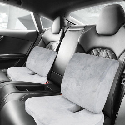 Memory Foam Seat Cushion Lumbar Back Support Orthoped Car Office Pain Relief