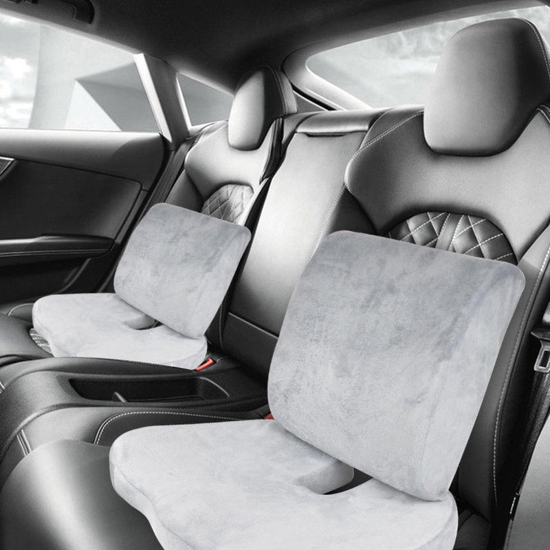 Memory Foam Seat Cushion Lumbar Back Support Orthoped Car Office Pain Relief