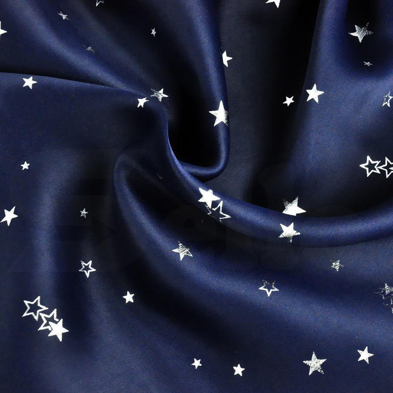Star Blockout Blackout Curtains 3 Layers Eyelet Pure Fabric Room Darkening
