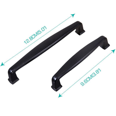 10x 128mm Black Antique Style Door Drawer Kitchen Handle Handles Pull Knob Tool