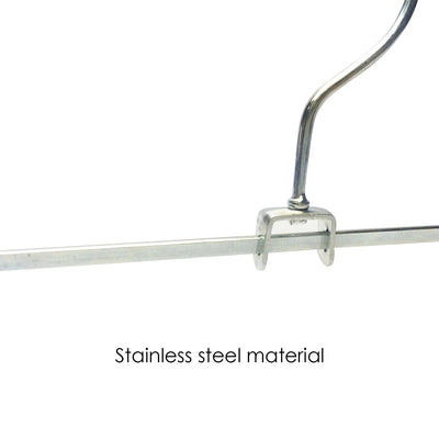 15x Metal Clip Hangers Trouser Skirt Coat Pants Bulk Clothes Clothing Coathanger