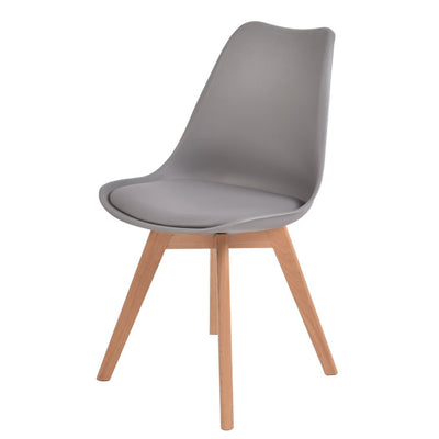 Levede 2x Retro Replica PU Leather Dining Chair Office Cafe Lounge Chairs