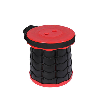 Camping Stool Folding Chair Portable Travel Seat Outdoor Retractable Stools Red
