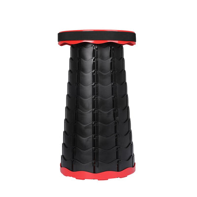 Camping Stool Folding Chair Portable Travel Seat Outdoor Retractable Stools Red