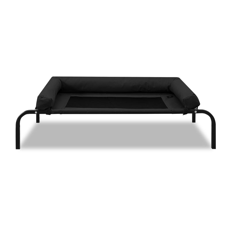 PaWz Small Black Heavy Duty Pet Bed Bolster Trampoline