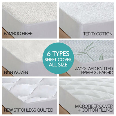DreamZ Fitted Waterproof Bed Mattress Protectors Covers Super King