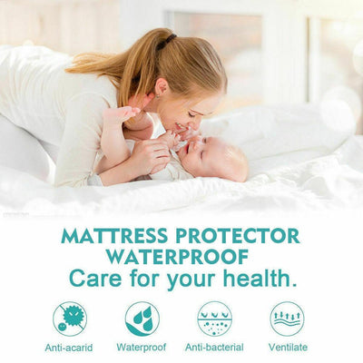 DreamZ Fitted Waterproof Bed Mattress Protectors Covers Super King