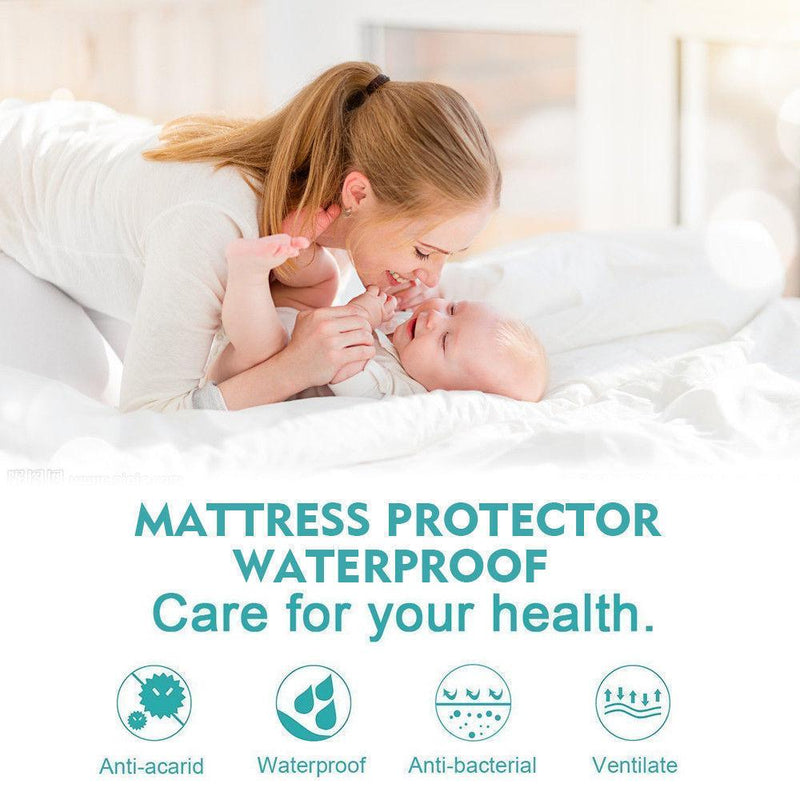 DreamZ King Single Fully Fitted Waterproof Breathable Bamboo Mattress Protector