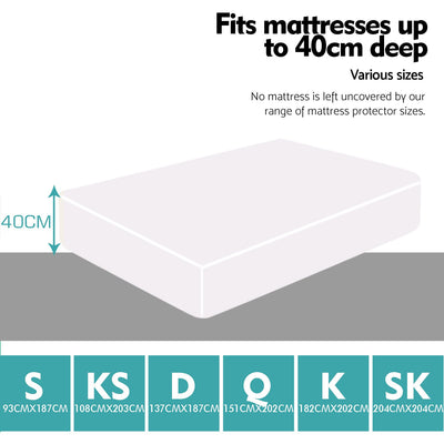 DreamZ Fitted Waterproof Bed Mattress Protectors Covers Super King