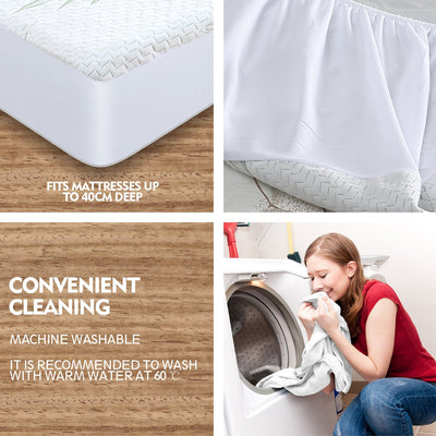 DreamZ Fitted Waterproof Bed Mattress Protectors Covers Super King