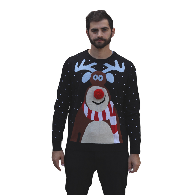 Nosy Reindeer Christmas Sweater