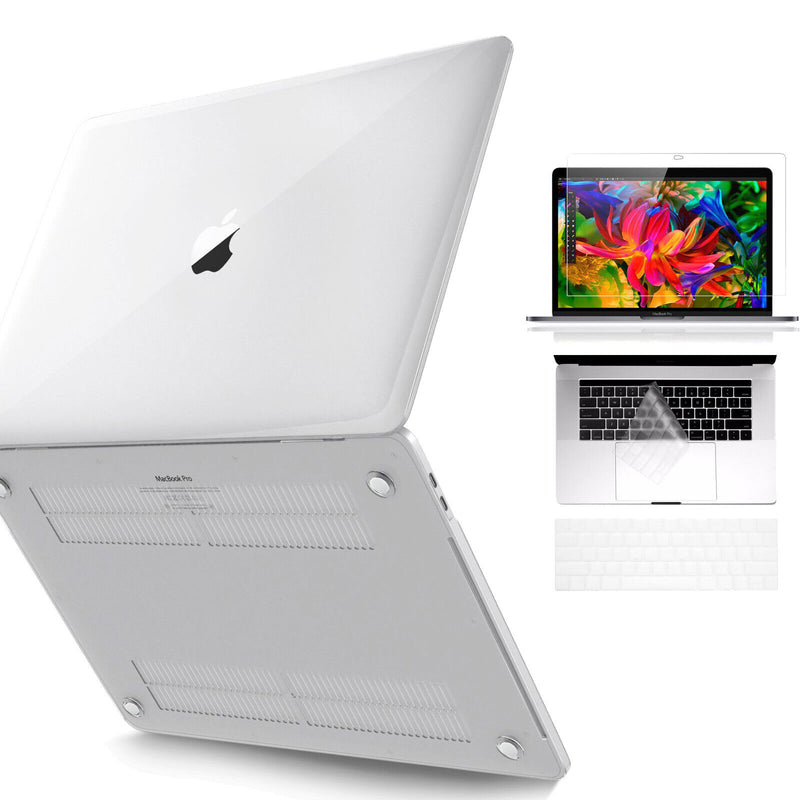 MacBook Pro 13" A2159 A1989 A1708 Clear Case + Keyboard Cover + Screen Protector