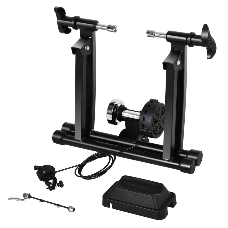 Indoor Magnetic Bike Bicycle Trainer Stand 5 Level Resistance Black