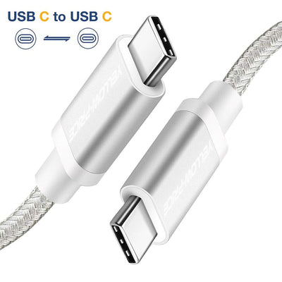Thunderbolt 3 Compatible USB-C to USB-C 3.1 Cable 6inch 3FT 6FT Nylon Braided