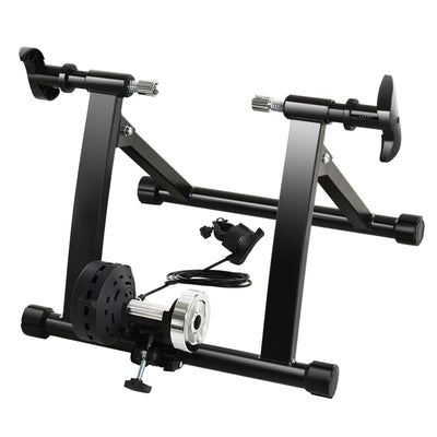 Indoor Magnetic Bike Bicycle Trainer Stand 5 Level Resistance Black