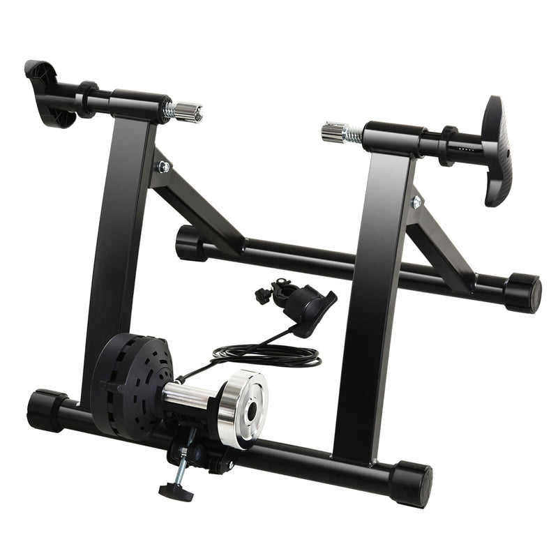 Indoor Magnetic Bike Bicycle Trainer Stand 5 Level Resistance Black