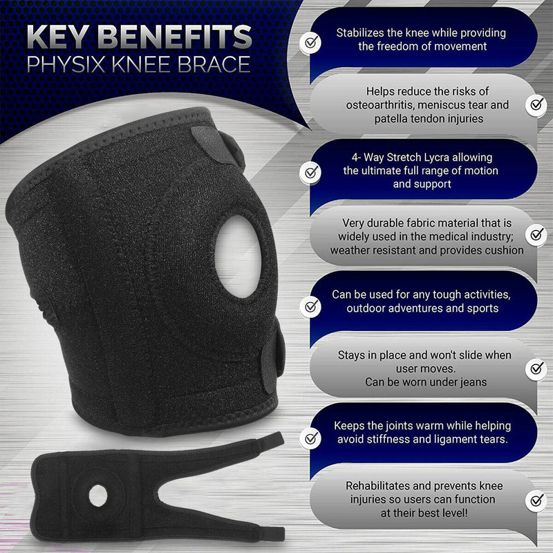 Premium Knee Brace - Great Support for Arthritis, ACL, MCL, Meniscus, Joint Pain