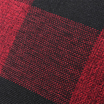 Decorative Square Checker Plaid Cotton Linen Throw Pillow Cover-Classical Design